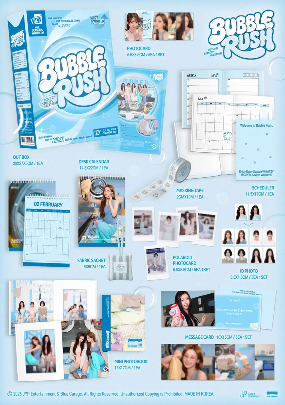 ITZY - 2027 SEASON'S GREETINGS (BUBBLERUSH) + FANSSHOP GIFT