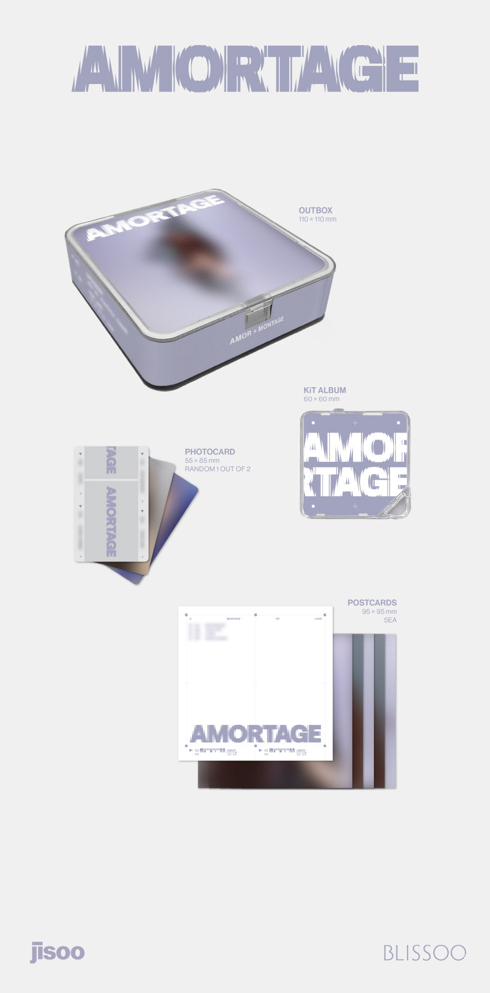 JISOO (BLACKPINK) - Mini Album AMORTAGE (APP ver.)