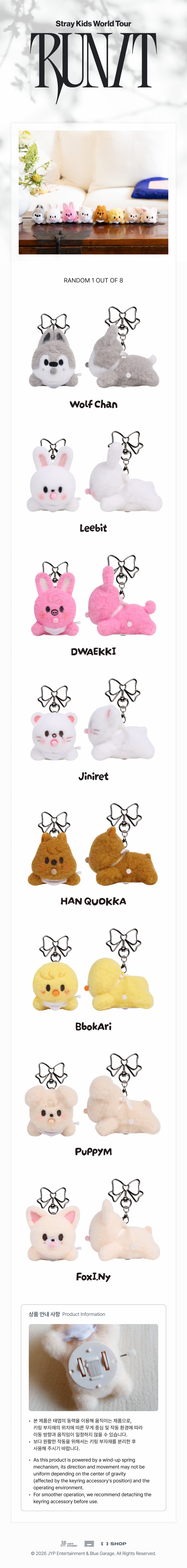 STRAY KIDS - SKZOO secret WIND- UP PLUSH (RANDOM)