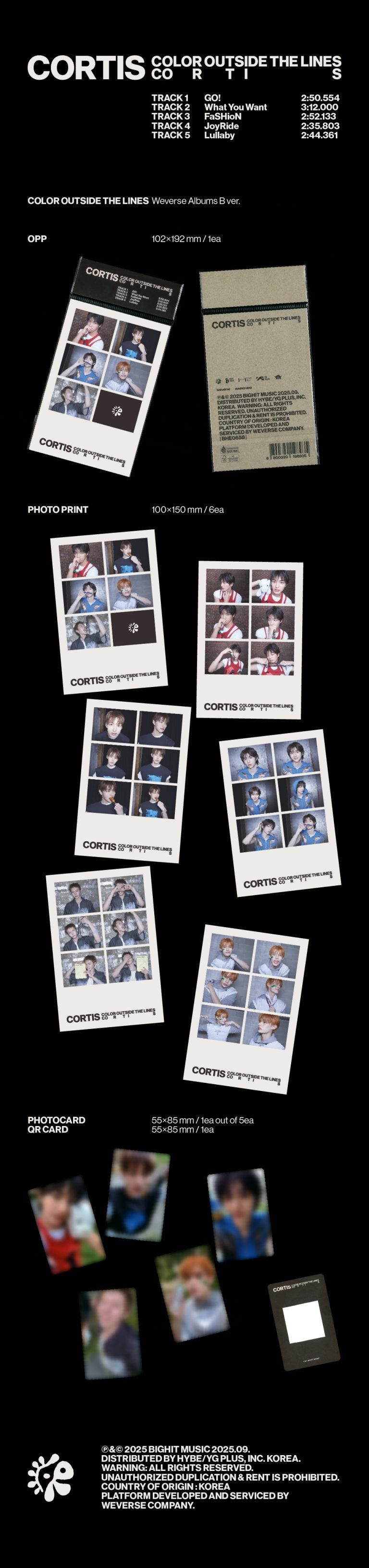 CORTIS – 1st EP COLOR OUTSIDE THE LINES (Weverse ver.)