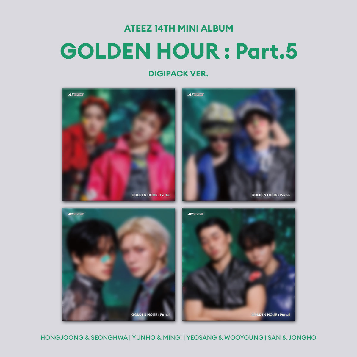 ATEEZ - GOLDEN HOUR PART. 5 digipack ver.2 [JULY restock]