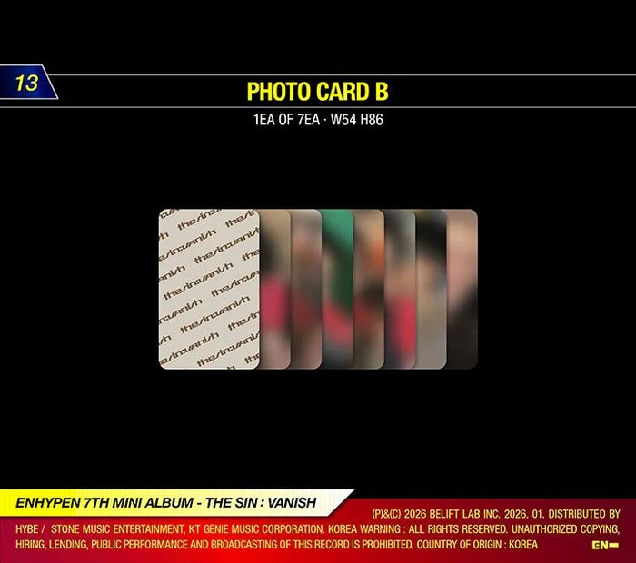 ENHYPEN - THE SIN : VANISH
