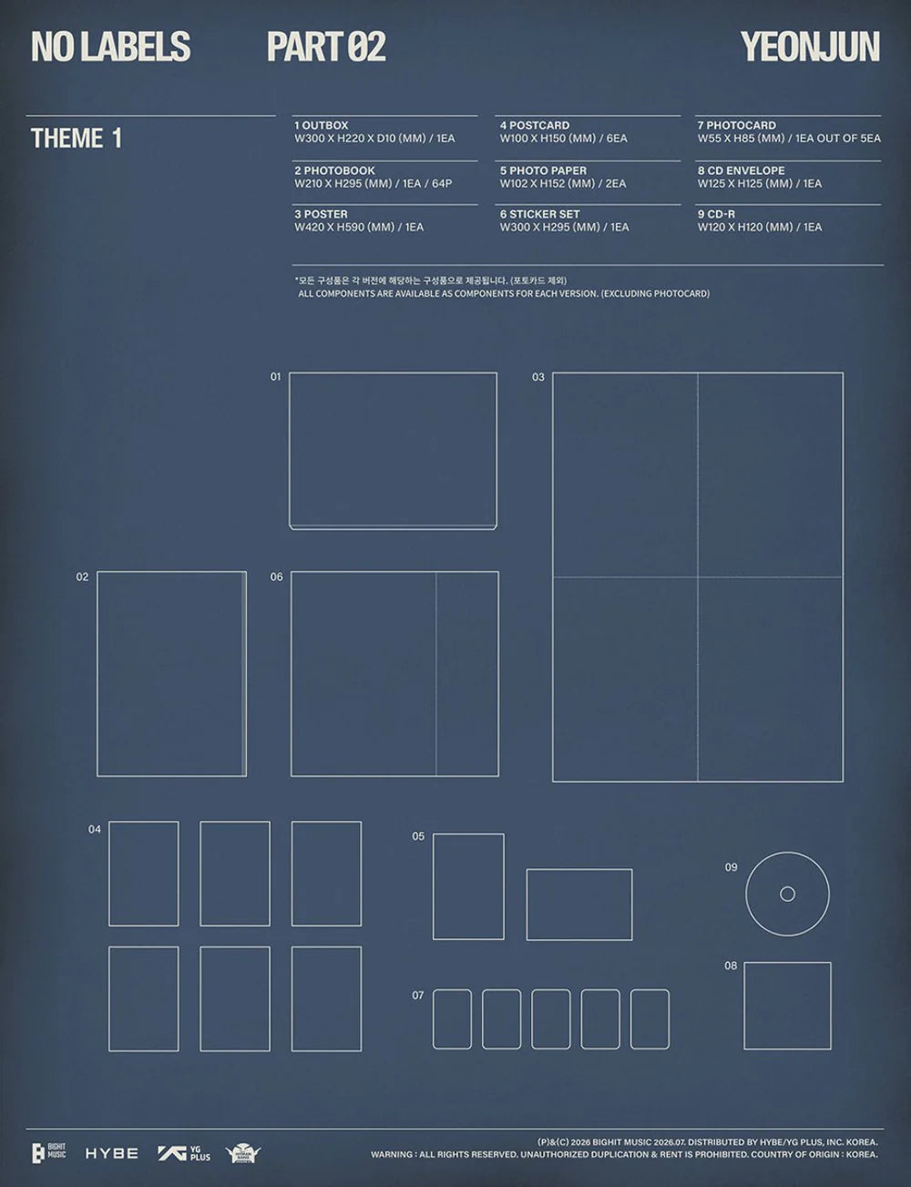 TXT - YEONJUN NO LABELS: PART 02 (PRE-ORDER)