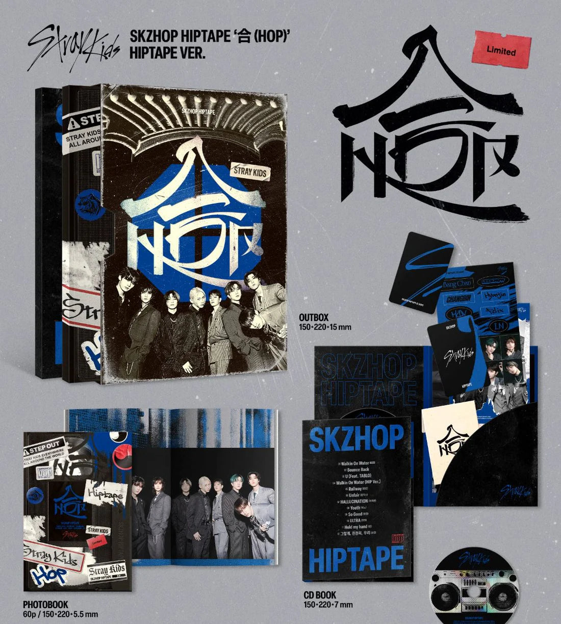 STRAY KIDS - SKZHOP HIPTAPE ‘合 (HOP)’ (HIPTAPE VER.) (LIMITED)