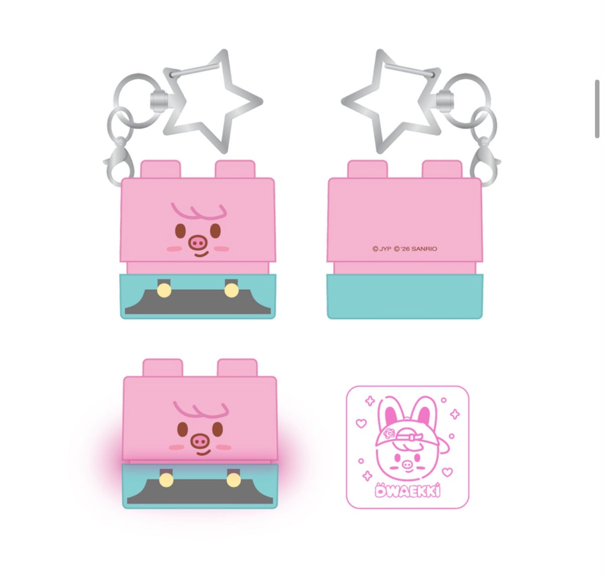 STRAY KIDS - SKZOO X SANRIO SECRET BLOCK STAMP [OCTOBER restock] (random)
