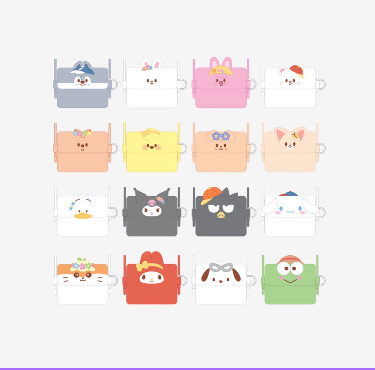STRAY KIDS - SKZOO X SANRIO CARD WALLET CROSS BAG [OCTOBER restock]