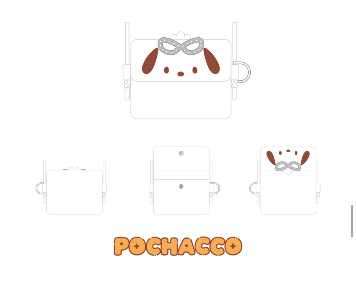 STRAY KIDS - SKZOO X SANRIO CARD WALLET CROSS BAG [OCTOBER restock]