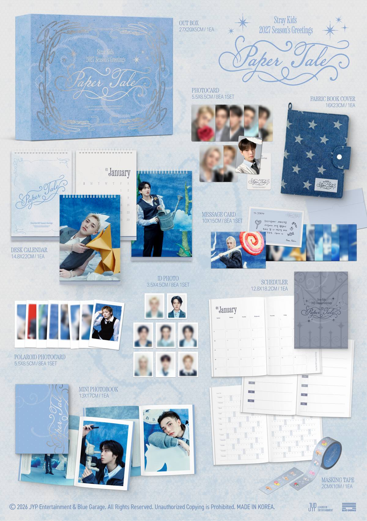 STRAY KIDS - 2027 SEASON’S GREETINGS [PAPER TALE] + FANSSHOP GIFT