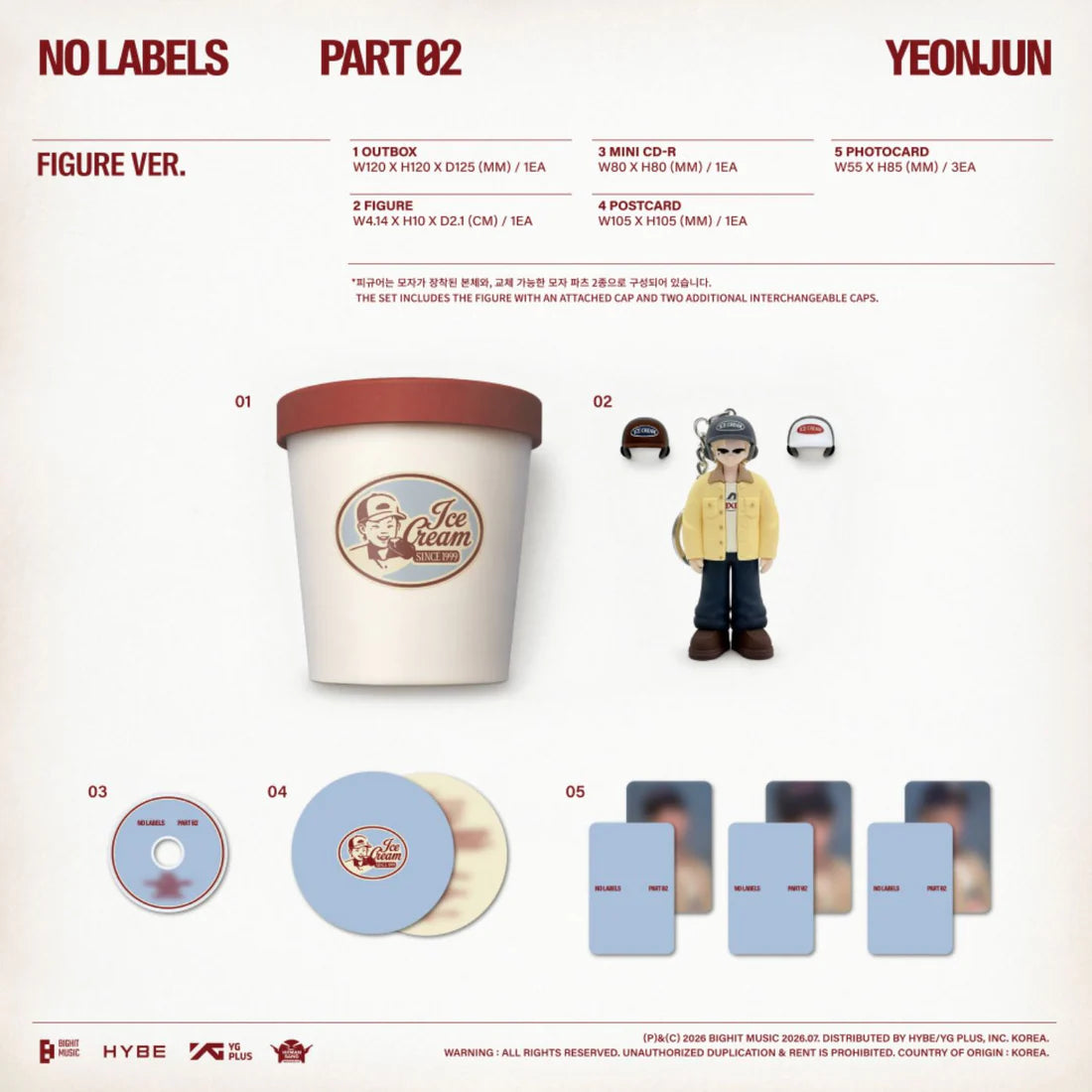 TXT - YEONJUN NO LABELS: PART 02 [FIGURE VER.] (PRE-ORDER)