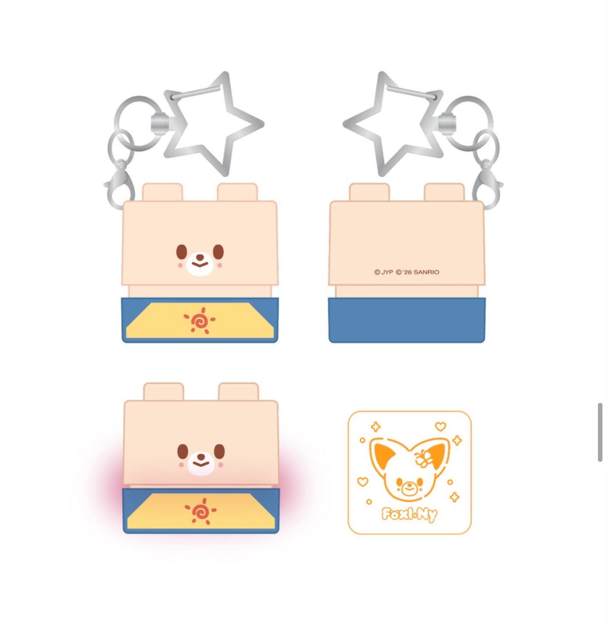 STRAY KIDS - SKZOO X SANRIO SECRET BLOCK STAMP [OCTOBER restock] (random)