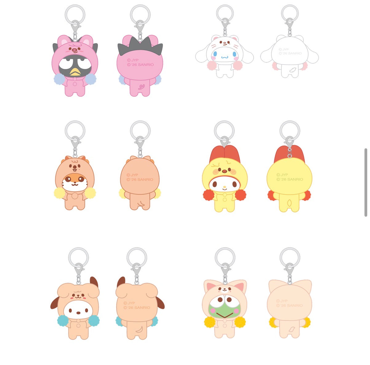STRAY KIDS - SKZOO X SANRIO FIGURES KEYRING (random) [OCTOBER restock]