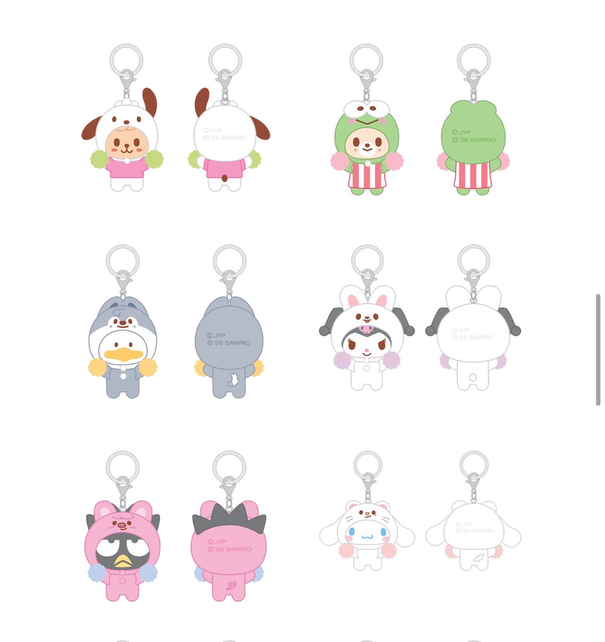 STRAY KIDS - SKZOO X SANRIO FIGURES KEYRING (random) [OCTOBER restock]