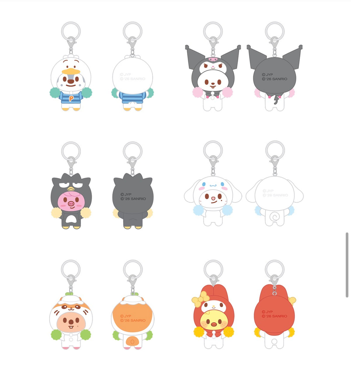 STRAY KIDS - SKZOO X SANRIO FIGURES KEYRING (random) [OCTOBER restock]