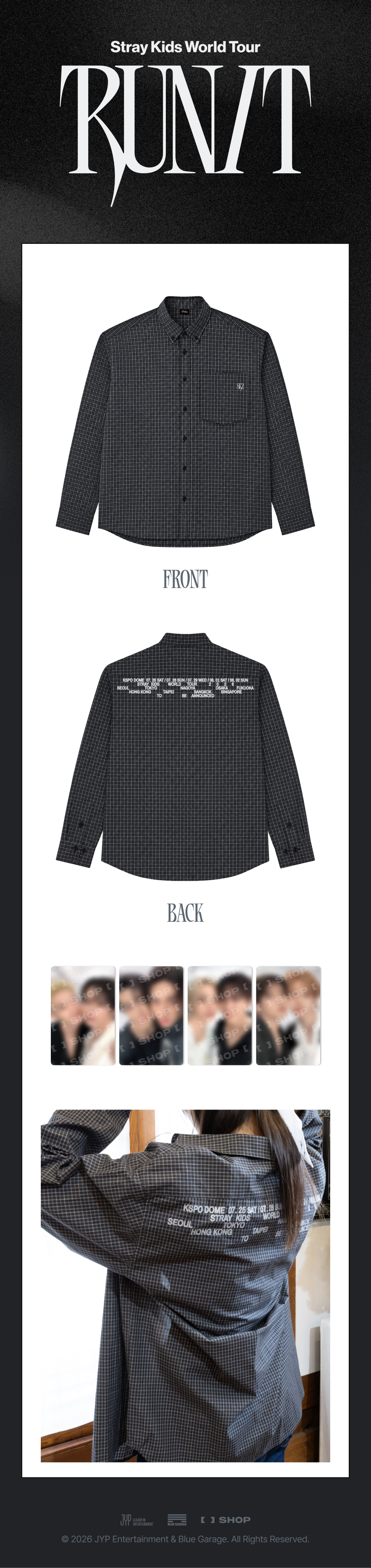 STRAY KIDS - CHECK SHIRT