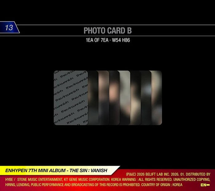 ENHYPEN - THE SIN : VANISH