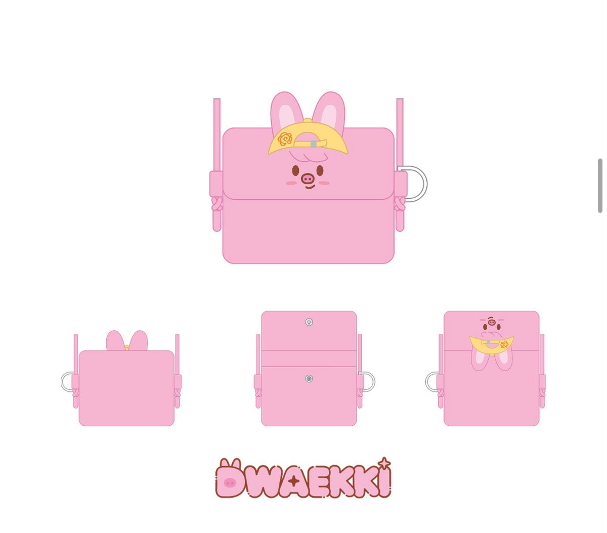 STRAY KIDS - SKZOO X SANRIO CARD WALLET CROSS BAG [OCTOBER restock]