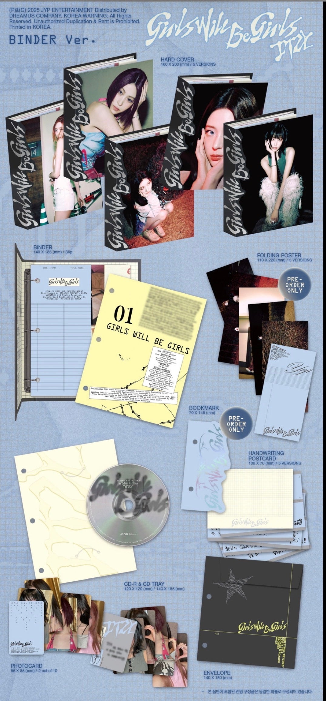 ITZY - GIRLS WILL BE GIRLS (binder ver.) [JULY restock]