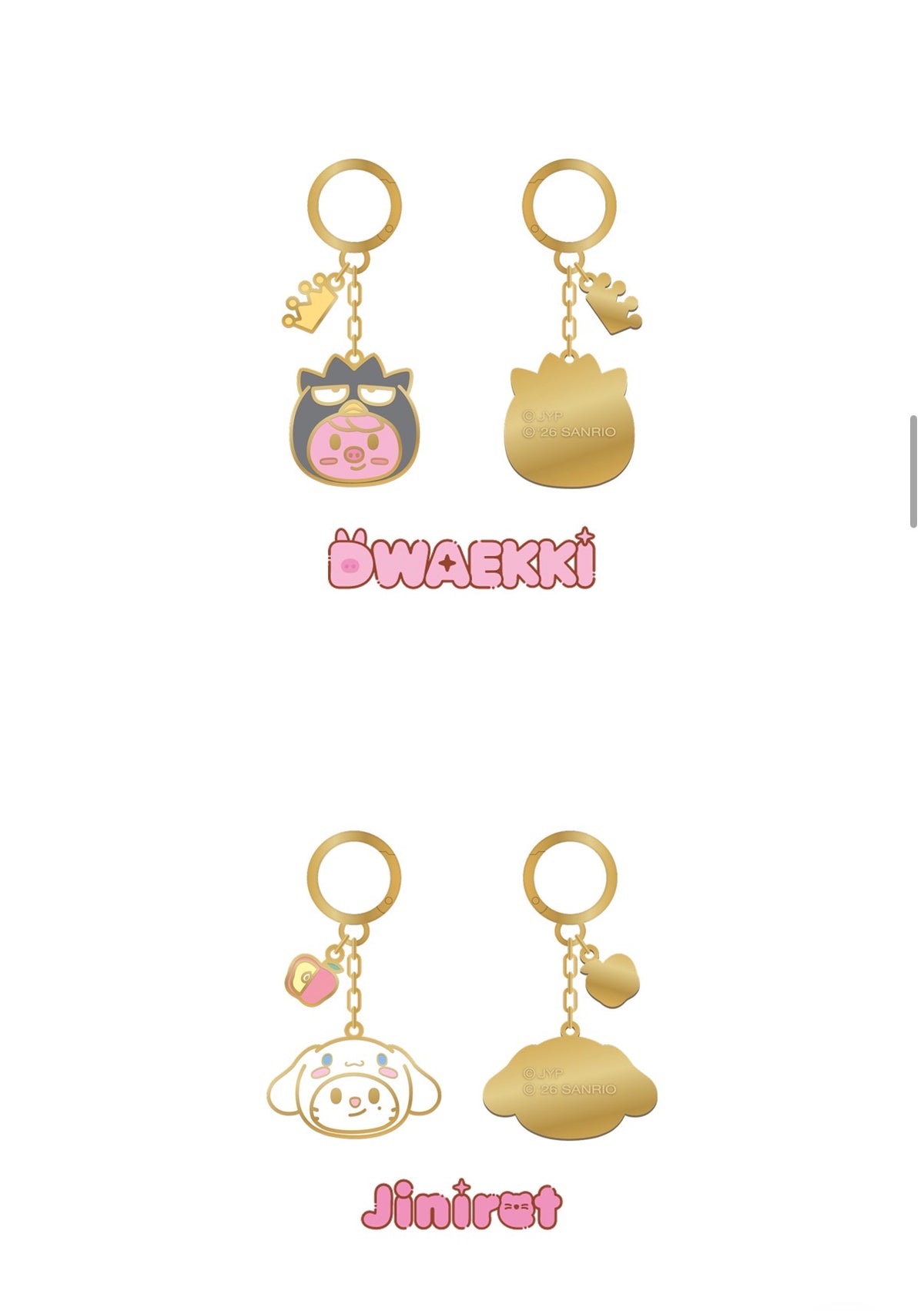 STRAY KIDS - SKZOO X SANRIO METAL KEYRING [ OCTOBER  restock]