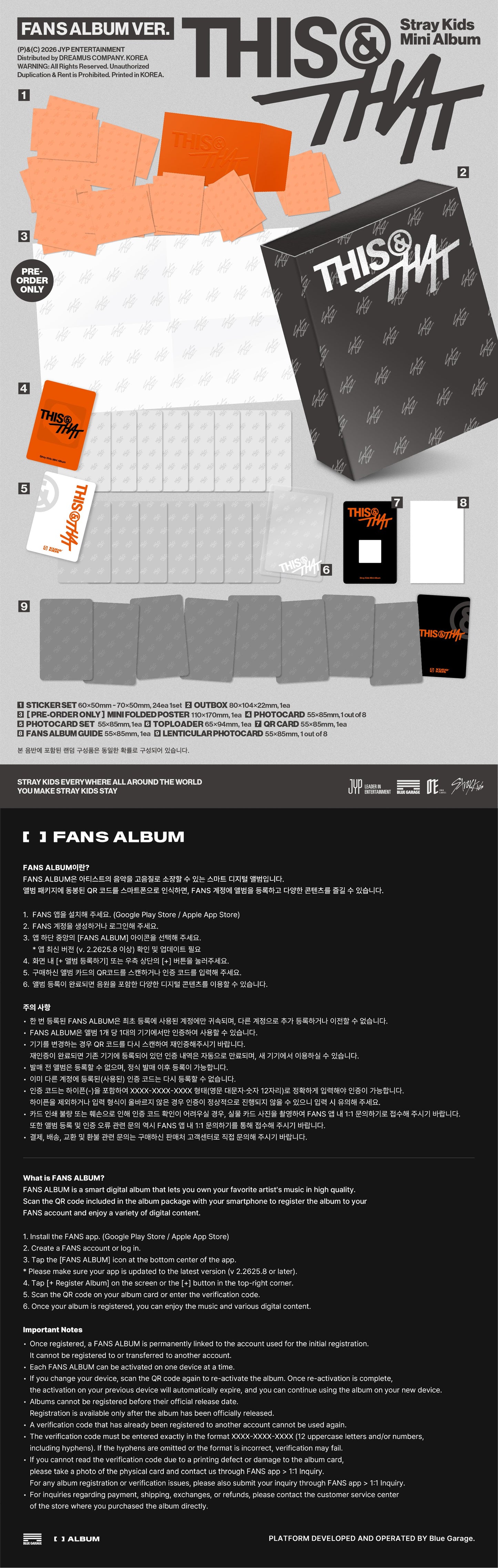 STRAY KIDS - THIS & THAT (FANS ALBUM VER.) (PRE-ORDER)