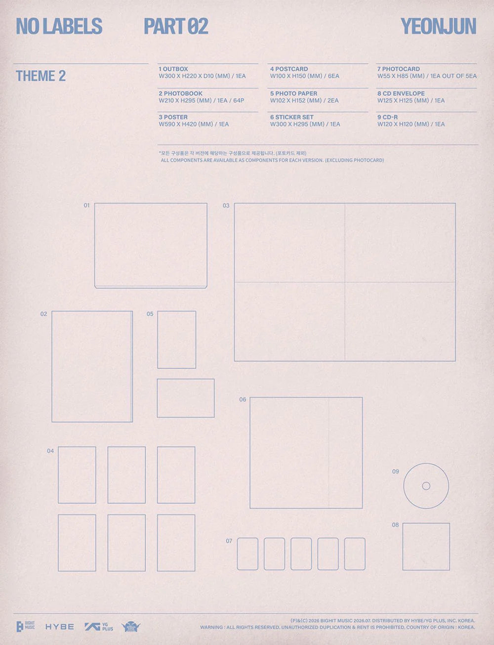 TXT - YEONJUN NO LABELS: PART 02 (PRE-ORDER)