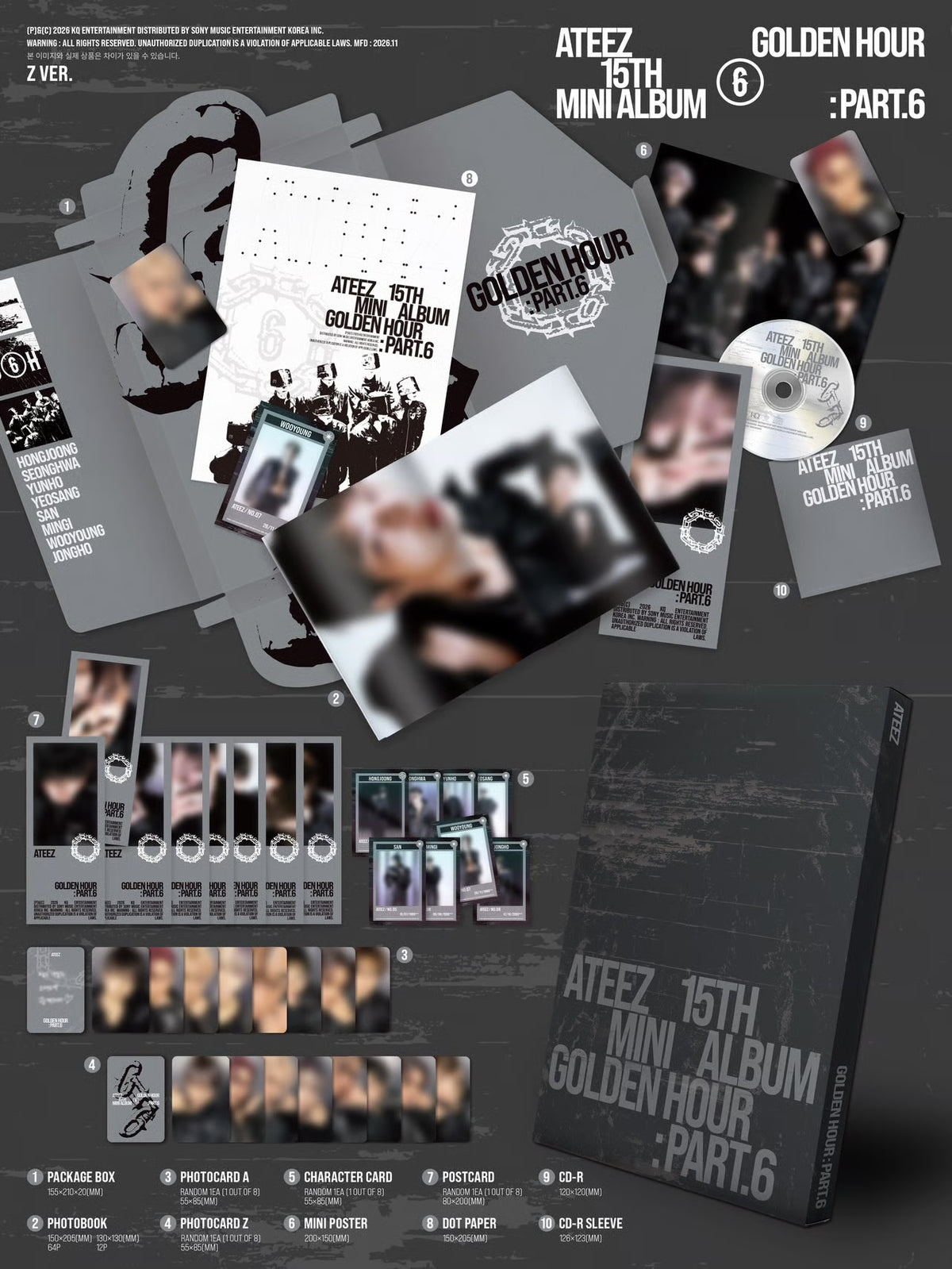 ATEEZ - GOLDEN HOUR: PART 6 SIGNED