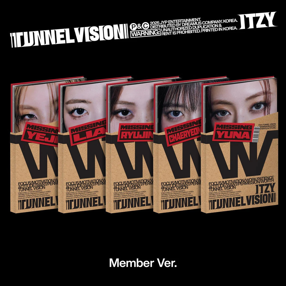 ITZY - TUNNEL VISION (MEMBER VER.) [JULY restock]