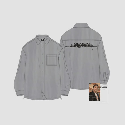 BTS - JUNGKOOK SEVEN GRAY SHIRT + POCA