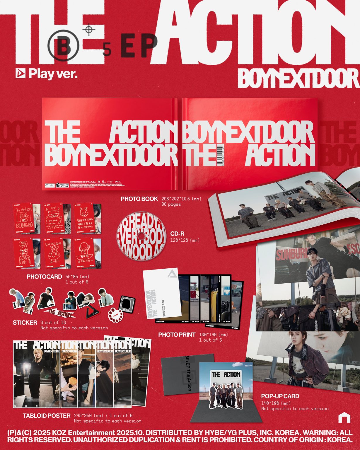 BOYNEXTDOOR – 5th EP Album The Action