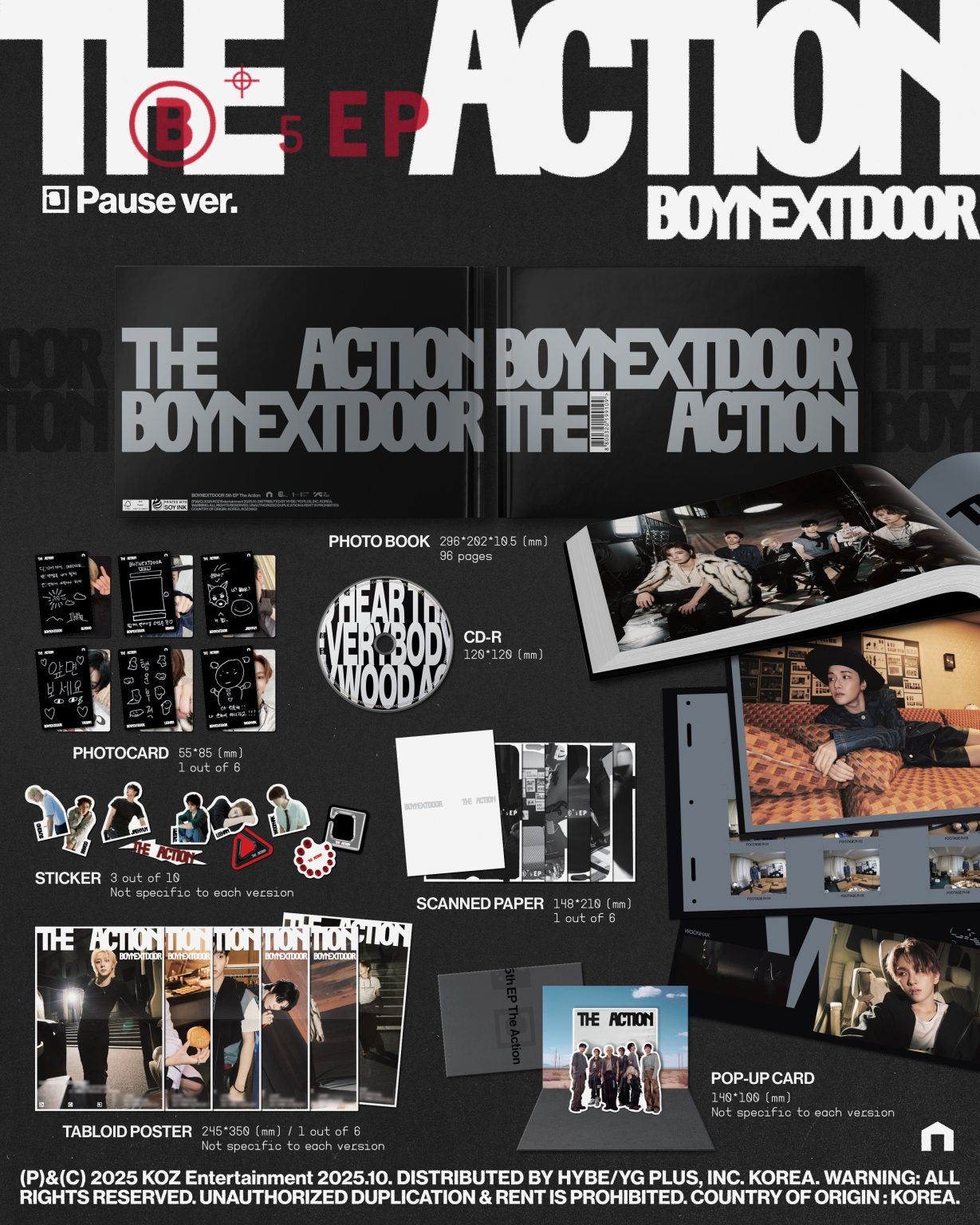 BOYNEXTDOOR – 5th EP Album The Action