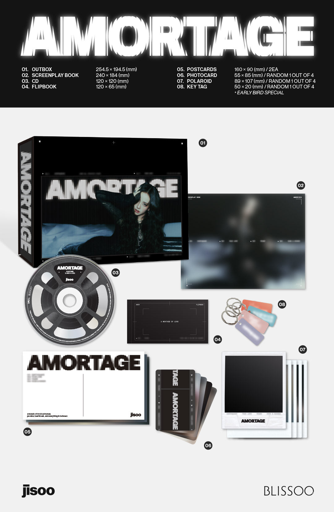 JISOO (BLACKPINK) - Mini Album AMORTAGE [Exclusive Edition]