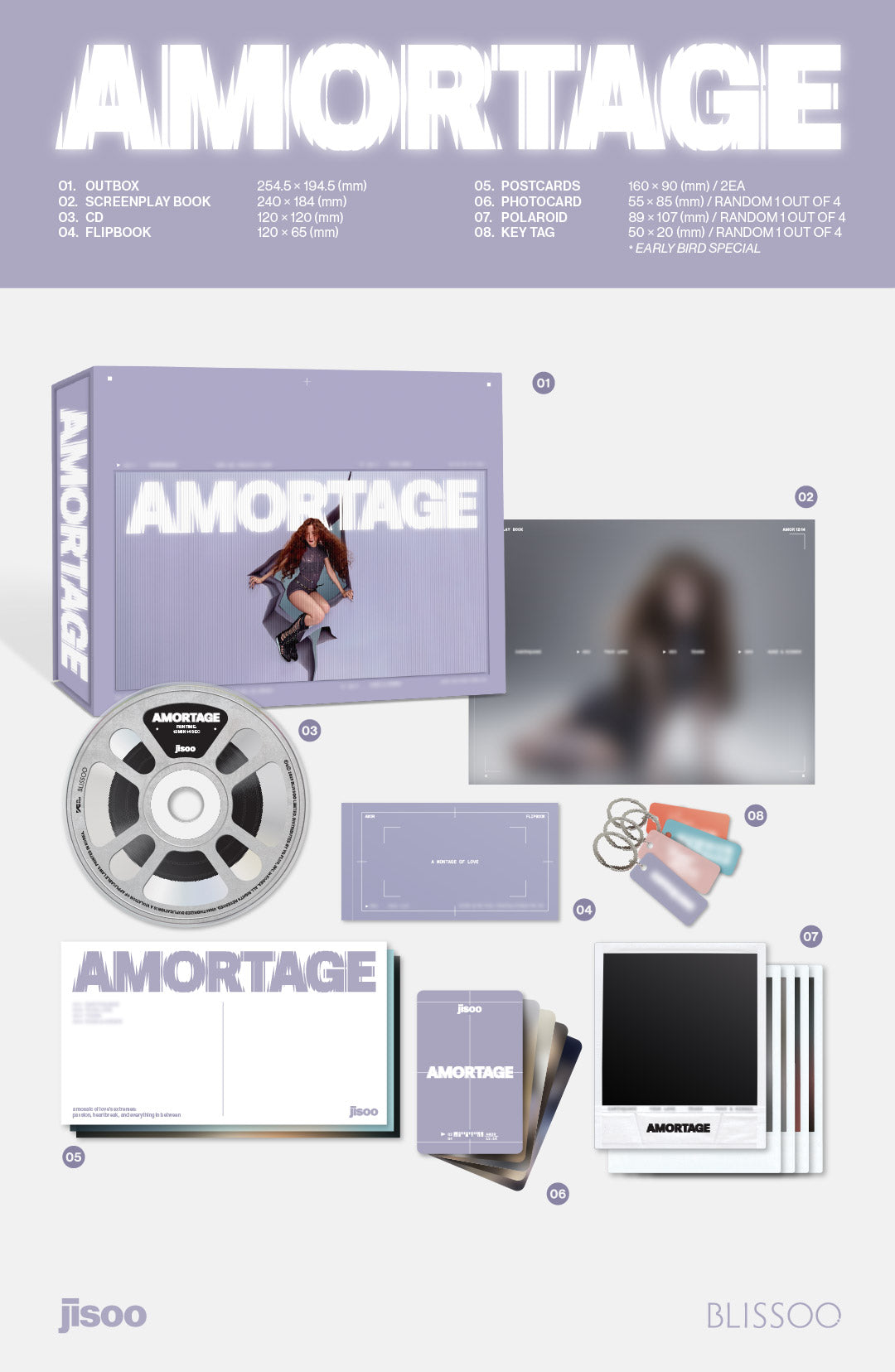 JISOO (BLACKPINK) - Mini Album AMORTAGE [Exclusive Edition]