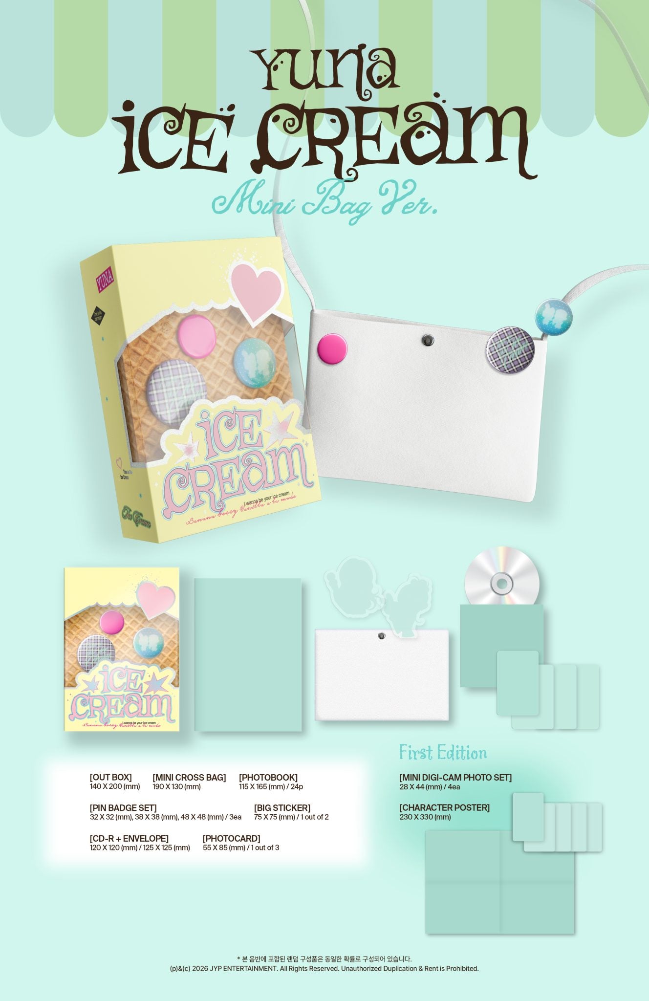 YUNA – ICE CREAM Mini Bag ver. (PRE-ORDER)
