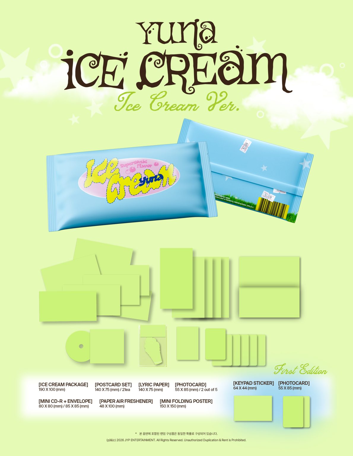 YUNA - ICE CREAM Ice cream ver. (PRE-ORDER)