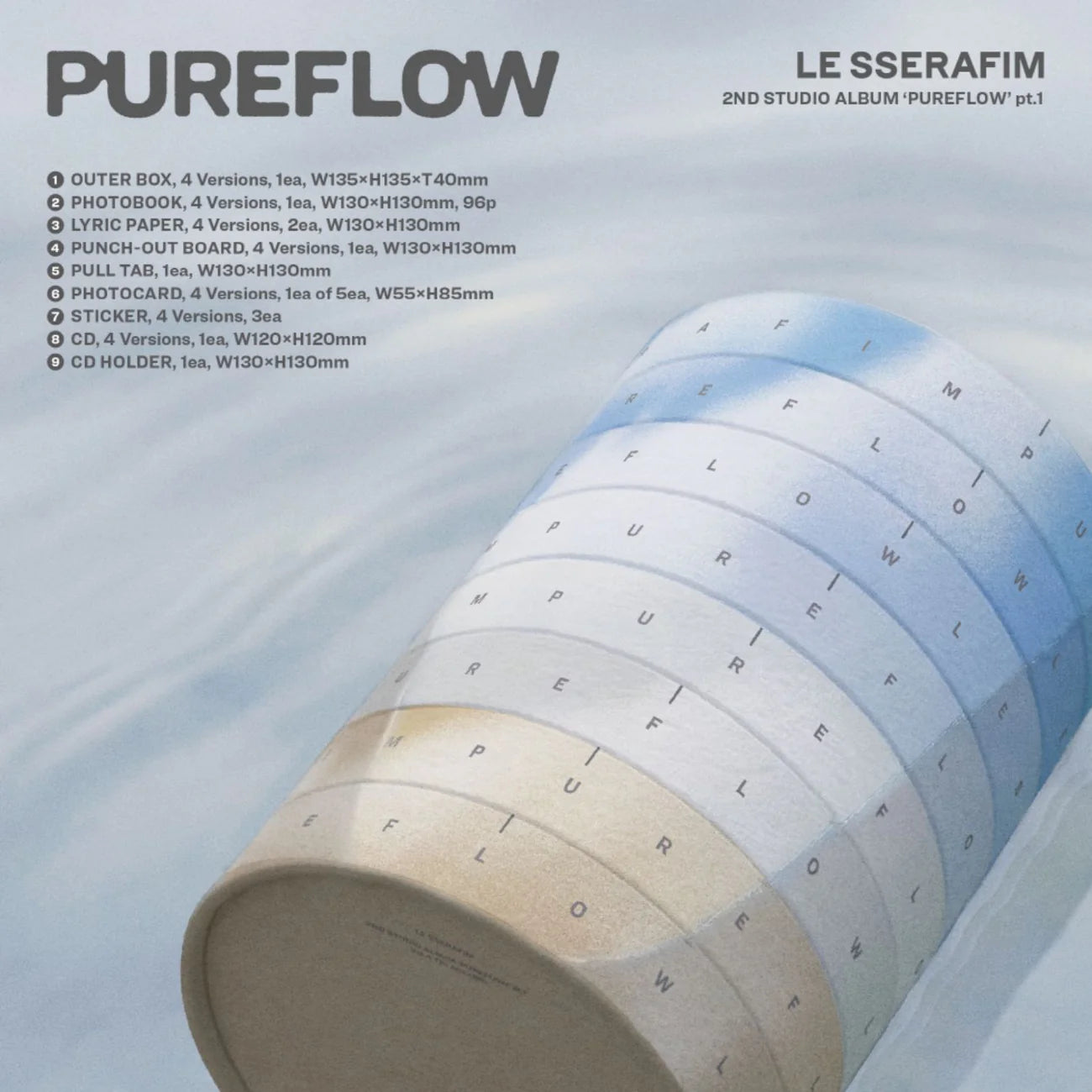 LE SSERAFIM - 'PUREFLOW' PT.1 (PRE-ORDER)