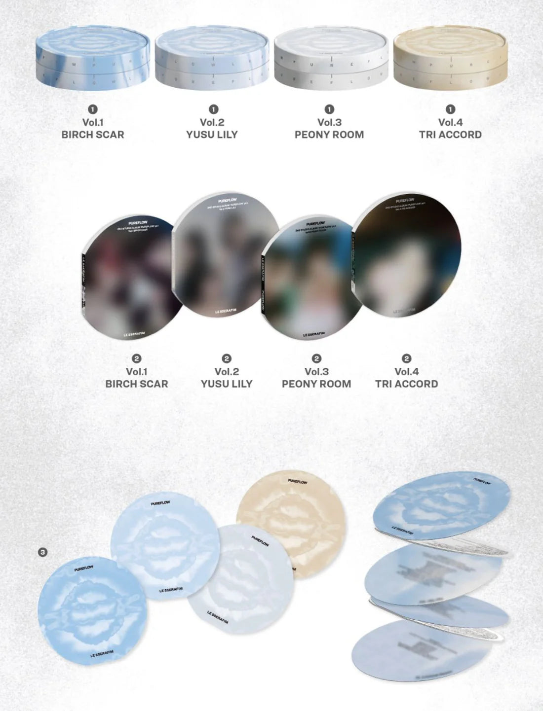 LE SSERAFIM - 'PUREFLOW' PT.1 (PRE-ORDER)