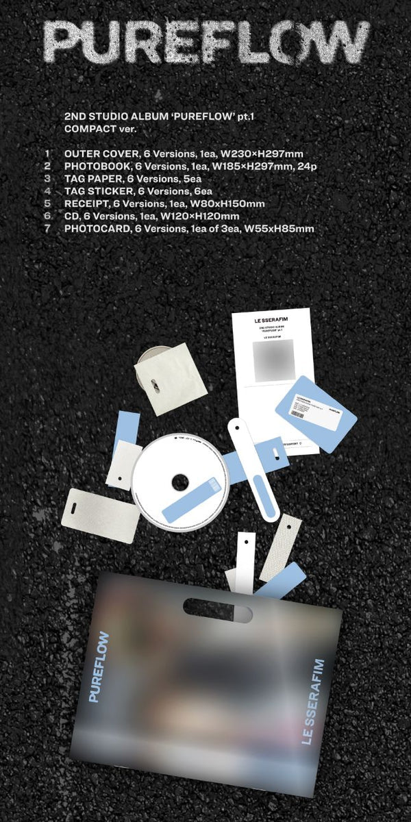 LE SSERAFIM - 'PUREFLOW' PT.1 COMPACT ver [next restock]