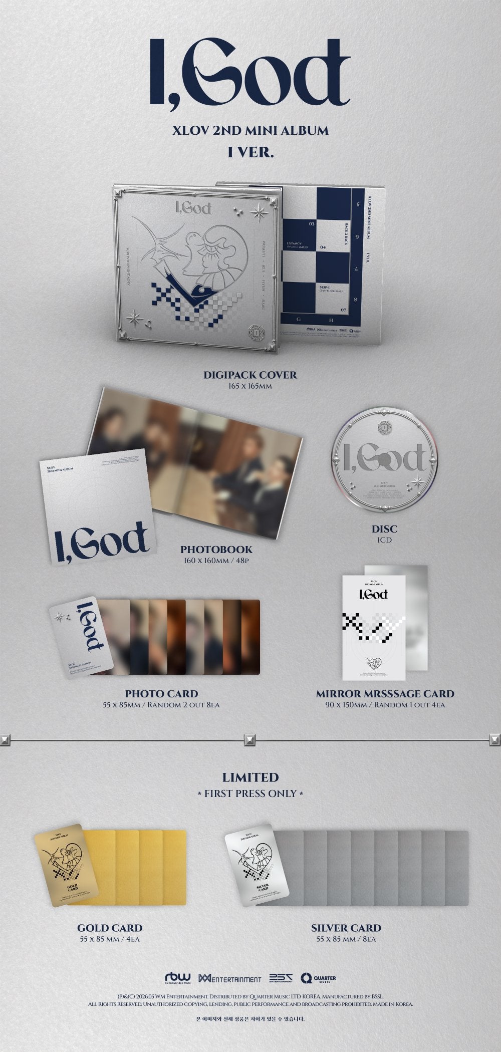 XLOV - I,GOD  [JULY restock]