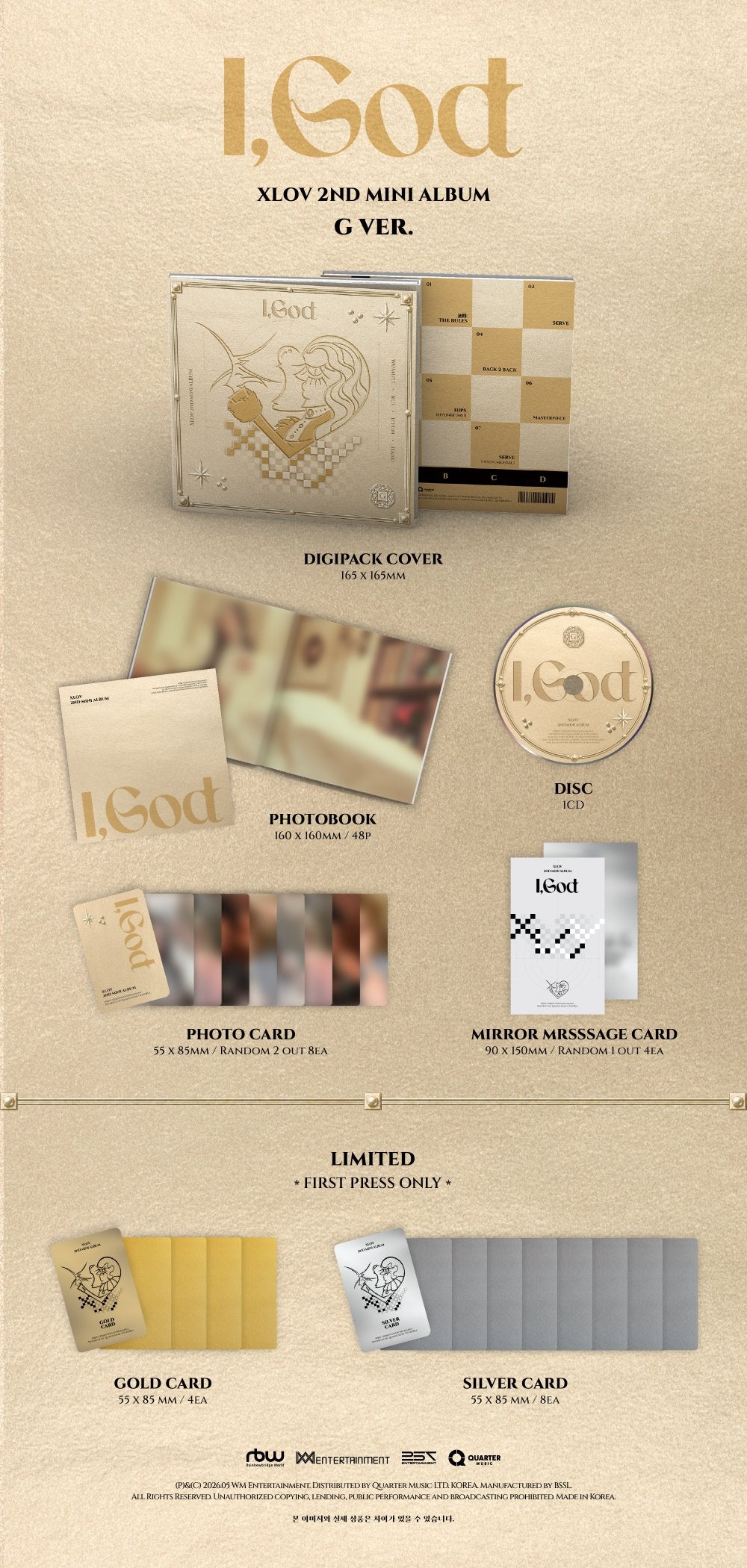 XLOV - I,GOD  [JULY restock]