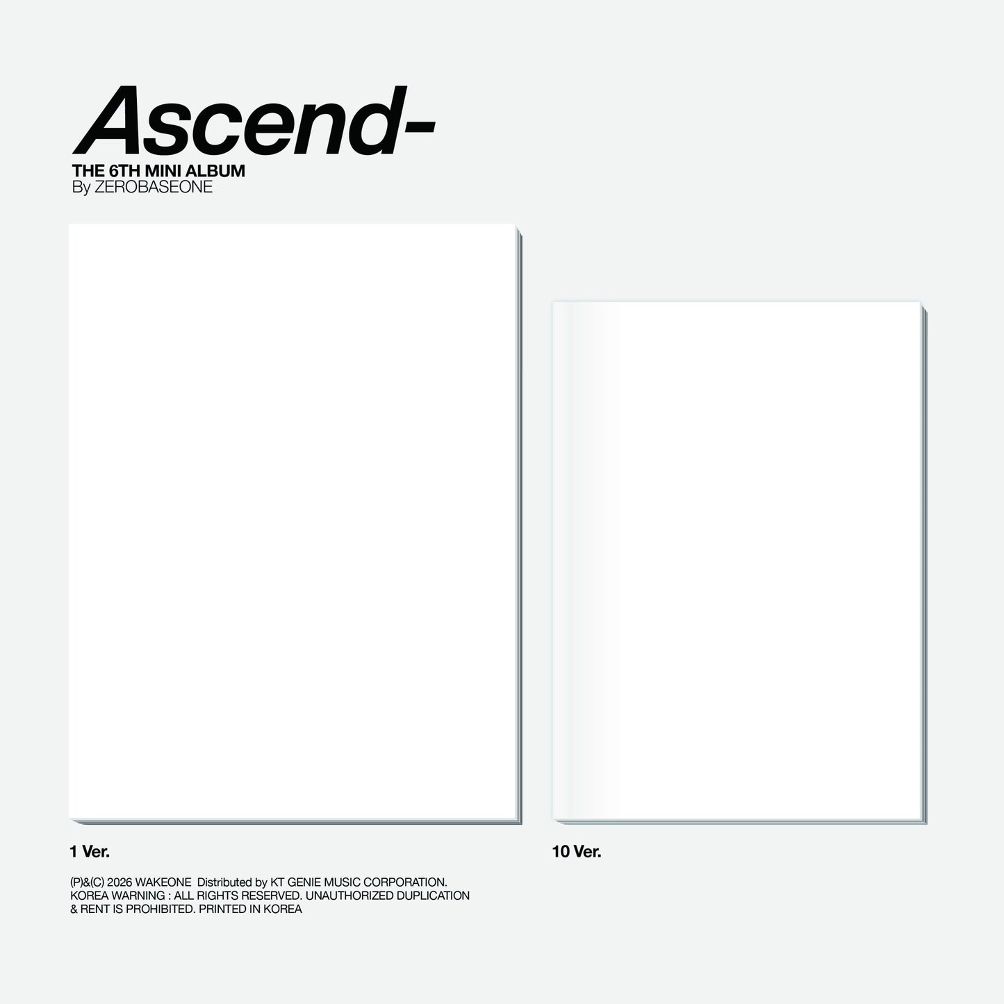 ZEROBASEONE – ASCEND [JULY restock]