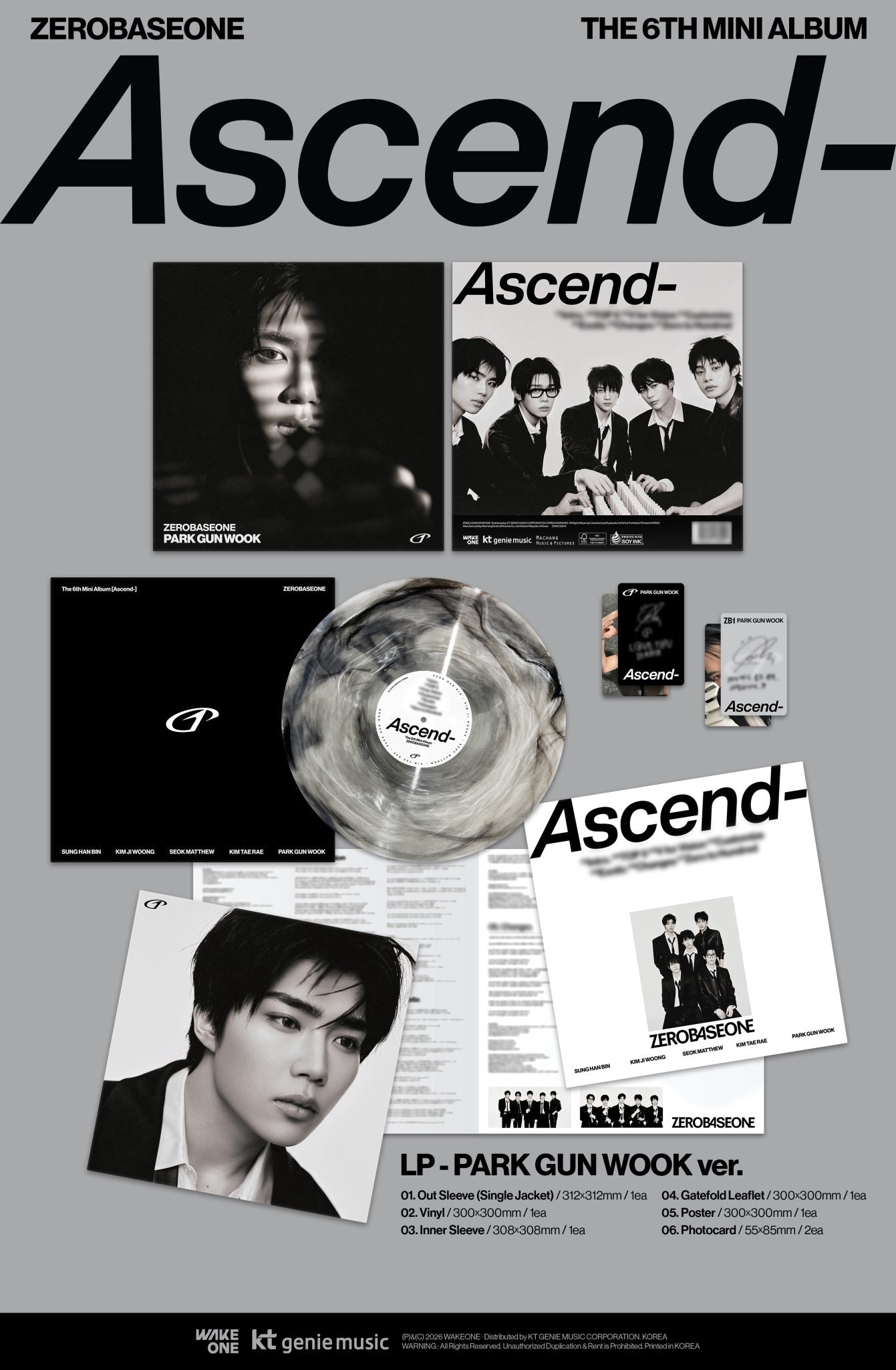 ZEROBASEONE - ASCEND LP  [JULY restock]