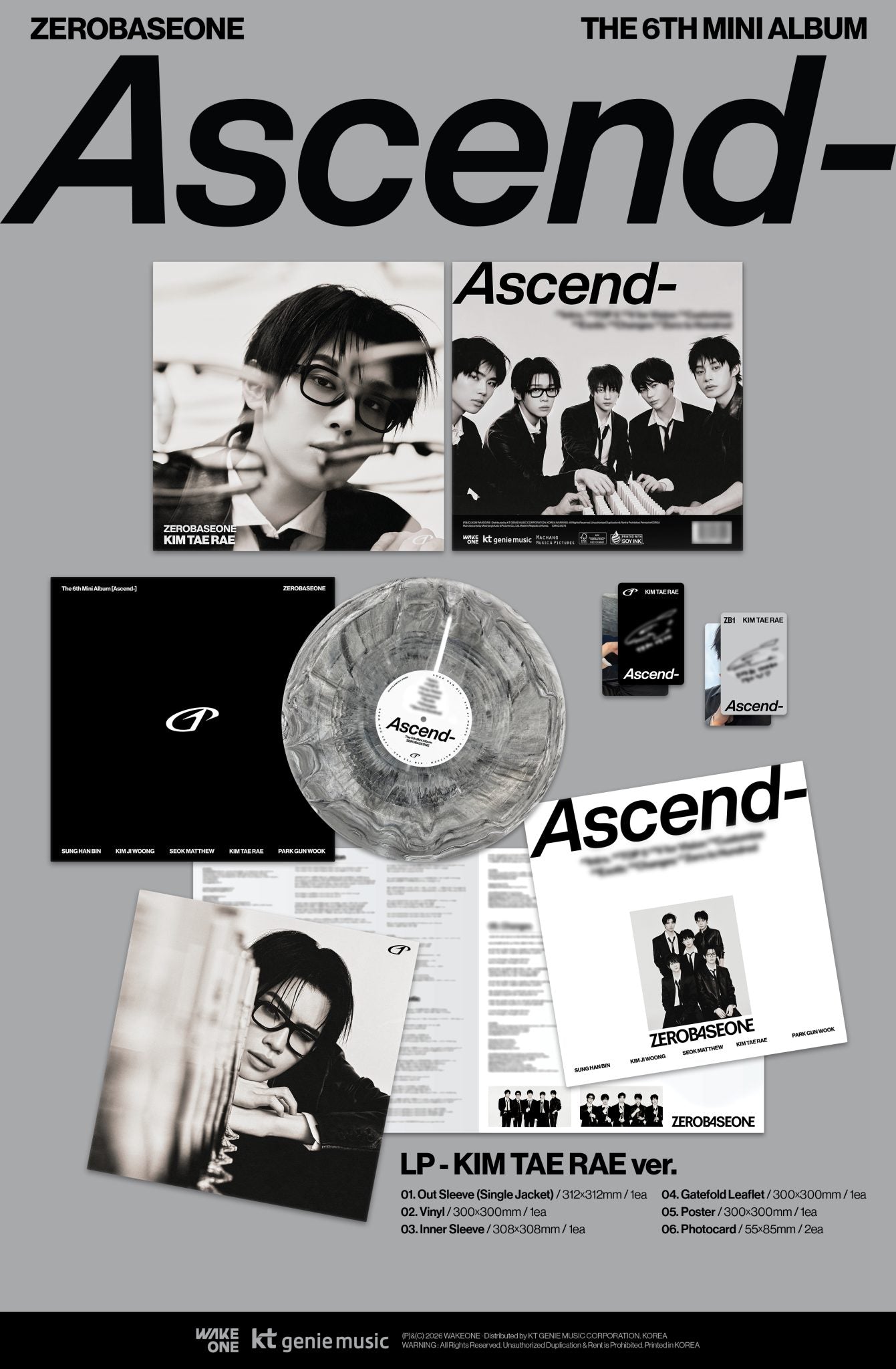 ZEROBASEONE - ASCEND LP  [JULY restock]