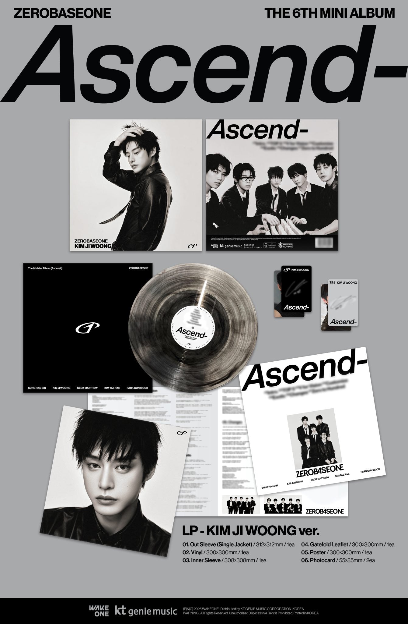 ZEROBASEONE - ASCEND LP  [JULY restock]