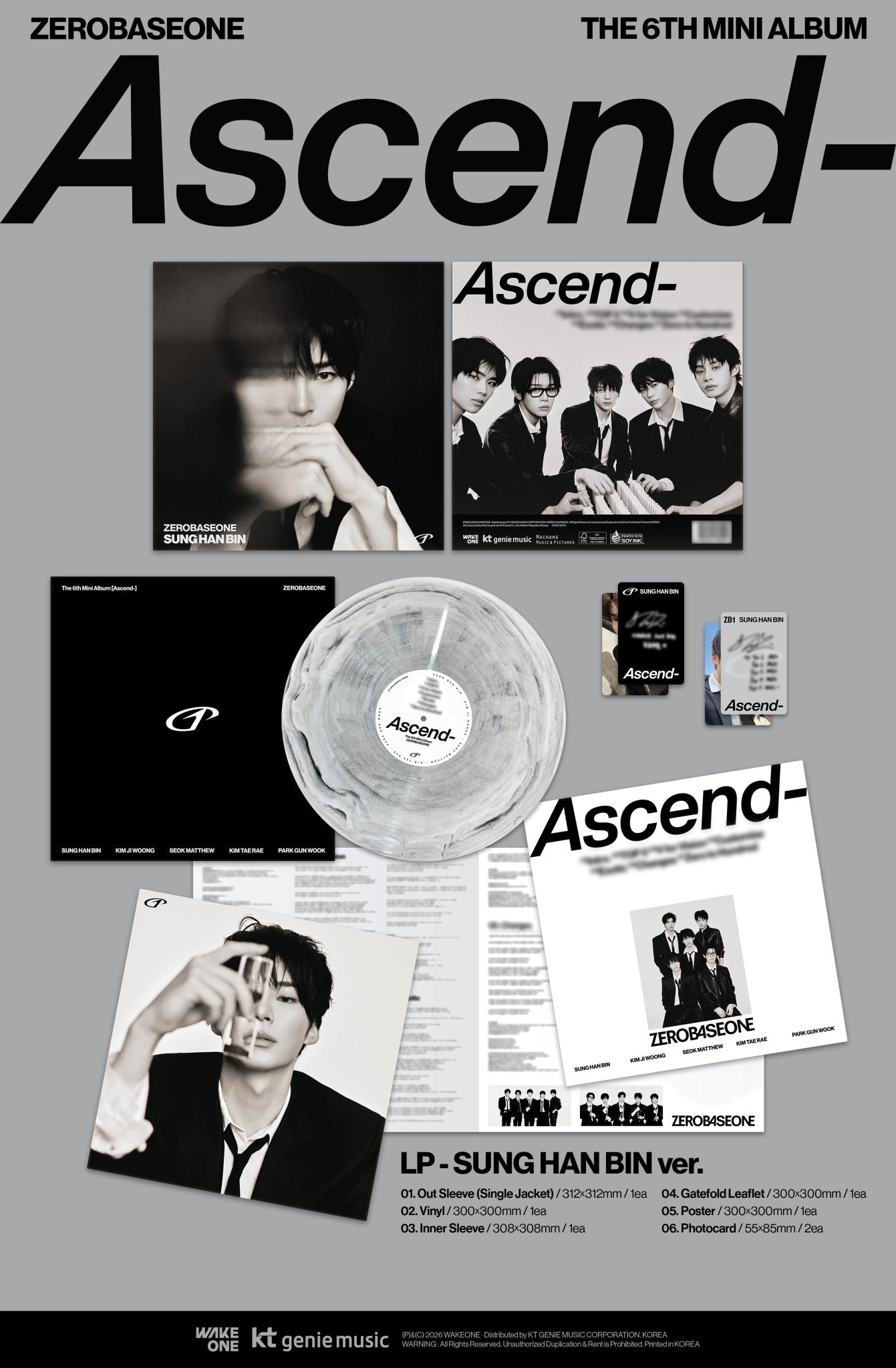 ZEROBASEONE - ASCEND LP  [JULY restock]