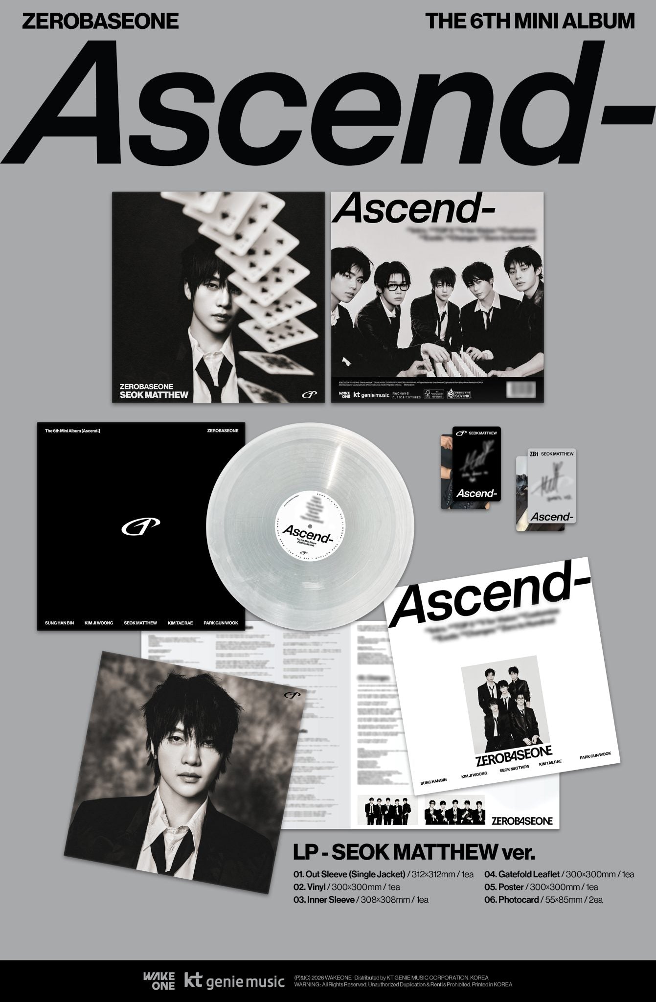 ZEROBASEONE - ASCEND LP  [JULY restock]