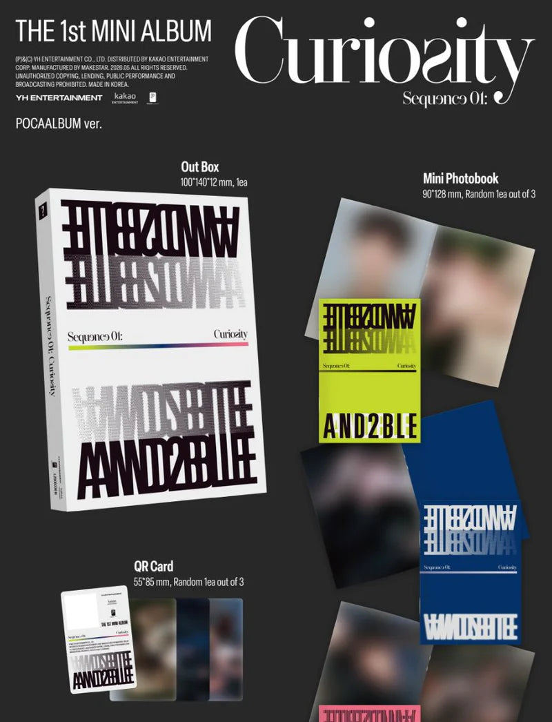 AND2BLE - SEQUENCE 01: CURIOSITY (POCA ALBUM VER.) [JULY restock]