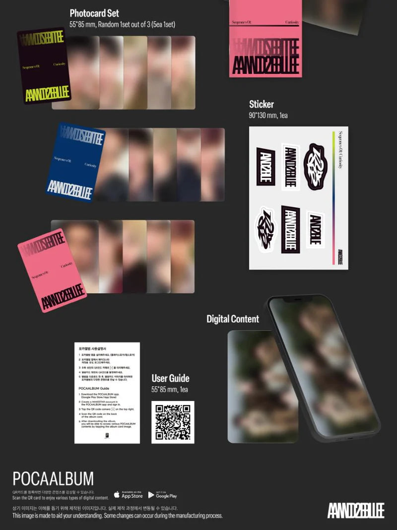 AND2BLE - SEQUENCE 01: CURIOSITY (POCA ALBUM VER.) [JULY restock]