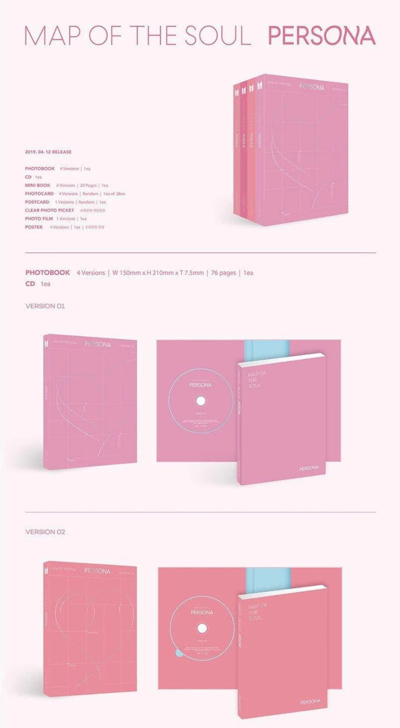 BTS - MAP OF THE SOUL: PERSONA [next restock]
