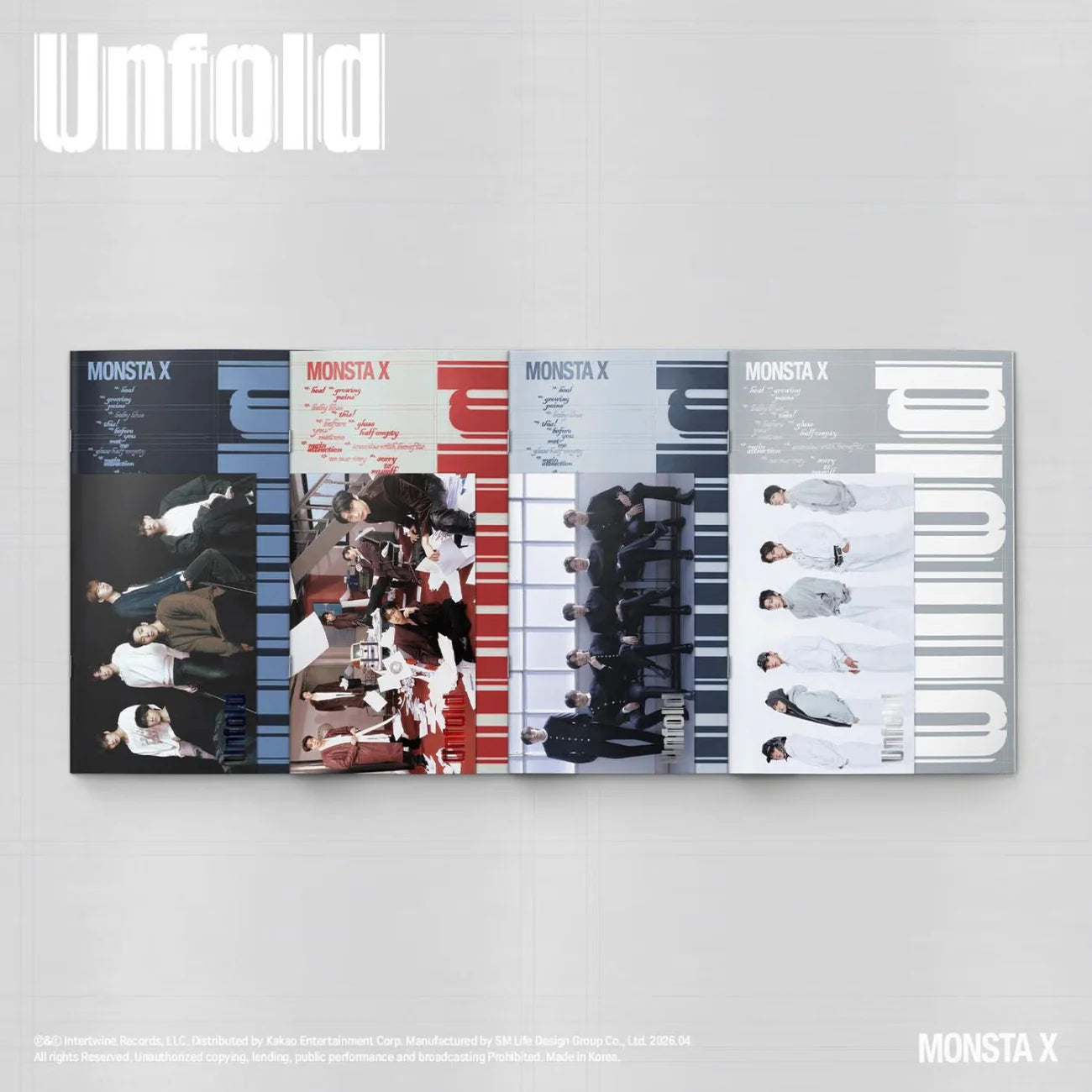MONSTA X - UNFOLD [next restock]