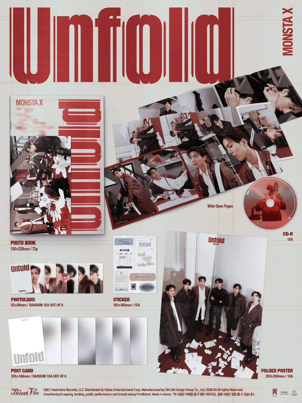 MONSTA X - UNFOLD [next restock]
