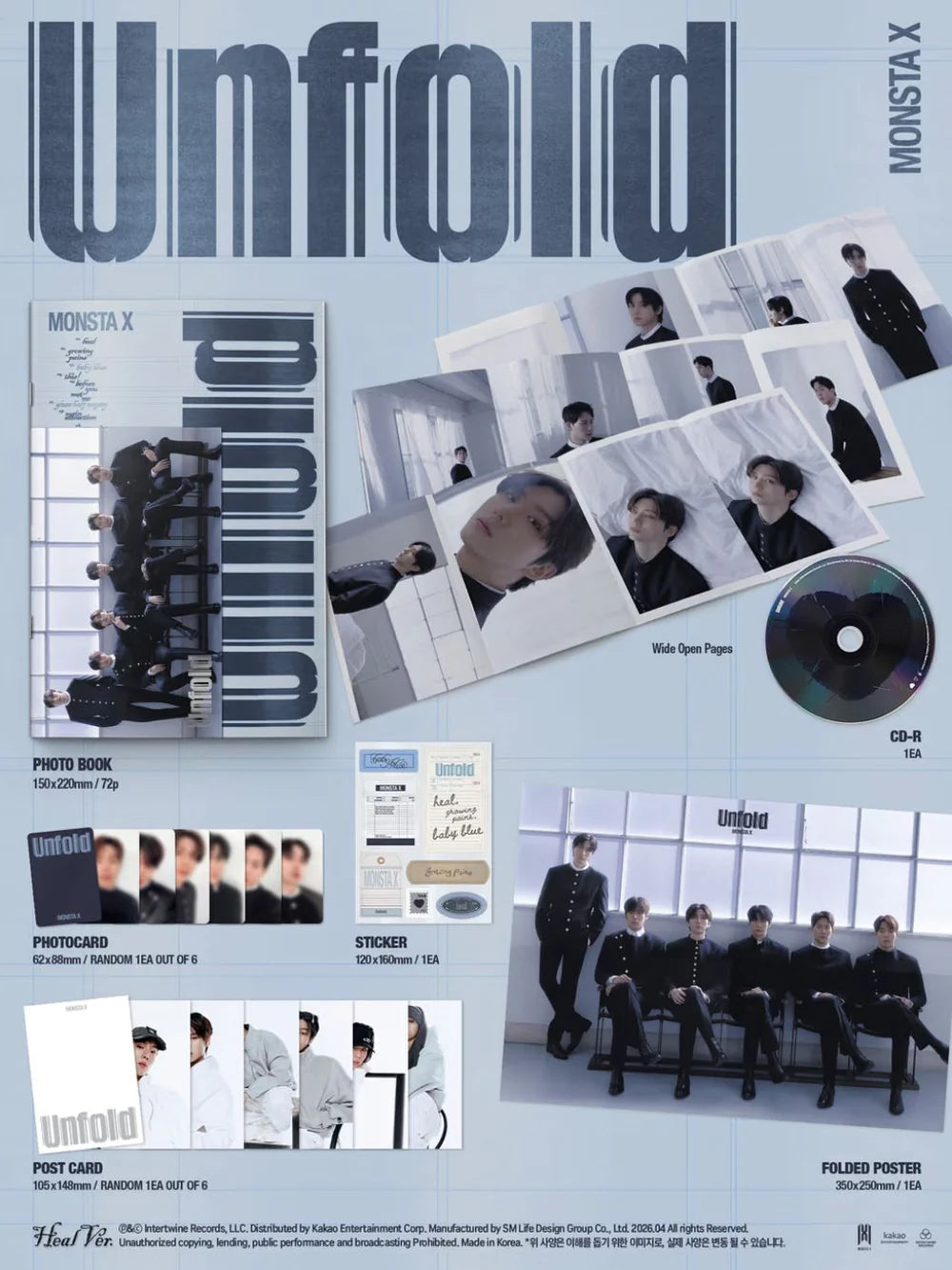 MONSTA X - UNFOLD [next restock]
